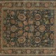 Traditional Charcoal/Black Wool Area Rug: Mafi Signature Khanna KH-1248 (Hand-Knotted Area Rug)