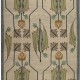Bohemian Ivory/White Wool Area Rug: Stickley Rennie Tulip RU-1445 (Hand-Knotted Area Rug)